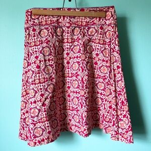 LulaKate Geometric Floral Print Skirt Size 4